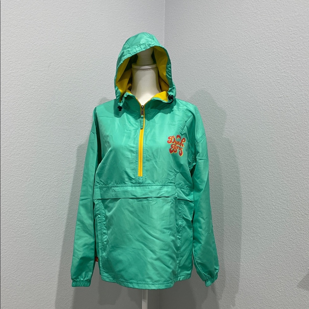 Dutch Bros Green and Yellow Jacket